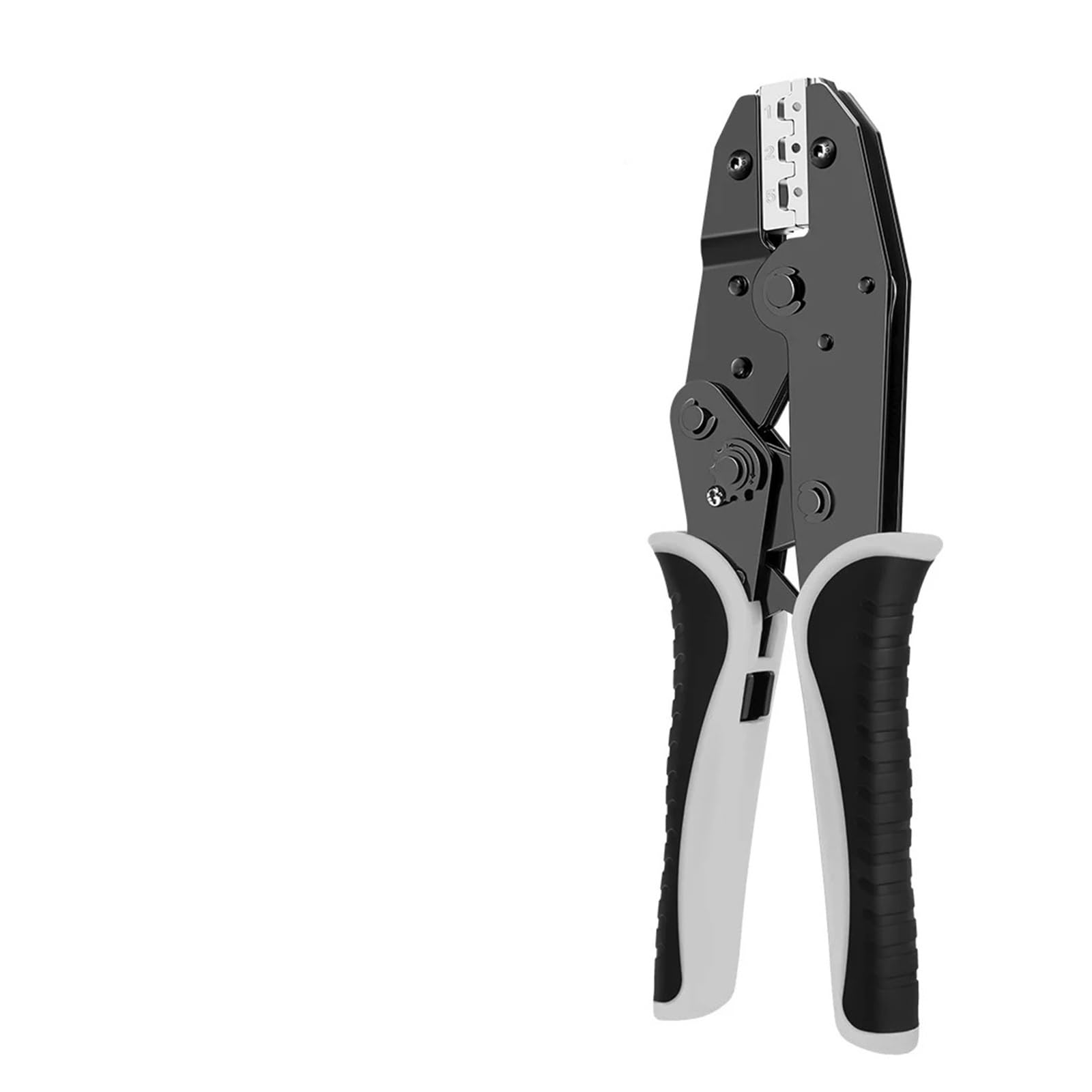 Ewsdsfs Hs-125 9 Inches Ratcheting Wire Crimper Pliers 03B/10N/10Wf/35Wf/2546B/03J/125 Connectors Multi-Functional Hand Crimping Tool(Hs-125)