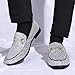 COSIDRAM Men's Glitter Dress Shoes Metallic Sequins Tuxedo Luxury Gold Buckle Loafers Slip-on Wedding Party Shoes Silver 9.5