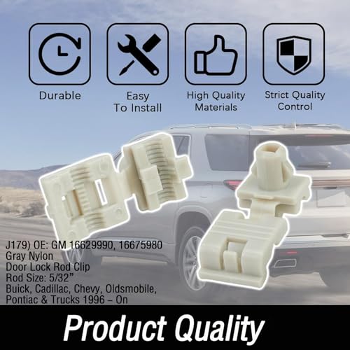 274Pcs Door Lock Rod Car Clips Assortment Kit,Door Lock Pawl Lever Retainer,Door Lock Rod Latch Clips,Hood Latch Locking Push Clip Kit, for GM Ford Chrysler Toyota Mazda Buick Chevy Cadillac Trucks