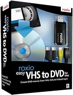 Roxio Easy VHS to DVD for Mac | VHS, Hi8, V8 Video to DVD or Digital Converter [Mac Disc]