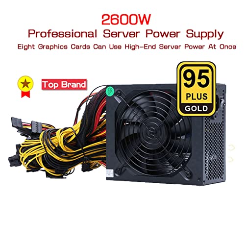Alimentation rig crypto anti plantage 2600W efficacité 95%