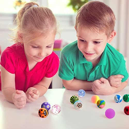 Juvale 100 Pack Bouncy Balls for Kids Bulk - 1.25 in/ 32mm Large Rubber Bouncing Balls for Party Favors, Birthday, Prizes, Gifts - Thumbnail 5
