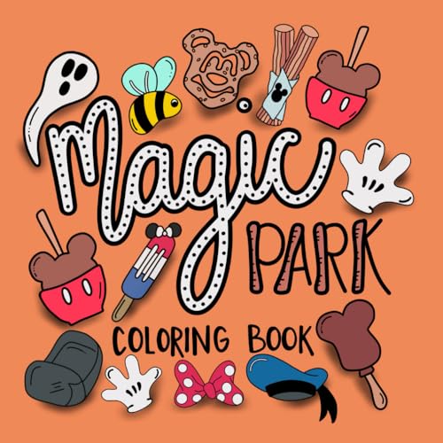Magical Park Coloring Book: Simple And Bold Designs For Children and Adults