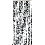 rideau de porte chenille en fibre synthetique resistant Couleurs Élégantes: Disponible en noir, gris et blanc pour s'harmoniser avec votre décoration.