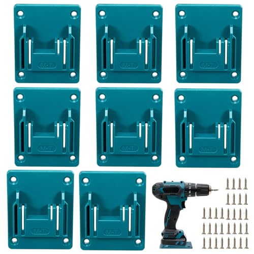 Lot de 8 supports muraux porte-outils pour Makita 18 V, outils électriques, atelier, rangement