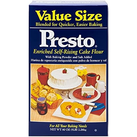 Presto Self-Rising Cake Flour With Baking Powder & Salt, 80 Oz (5 Lb) Bag, Pack of 1 Cover