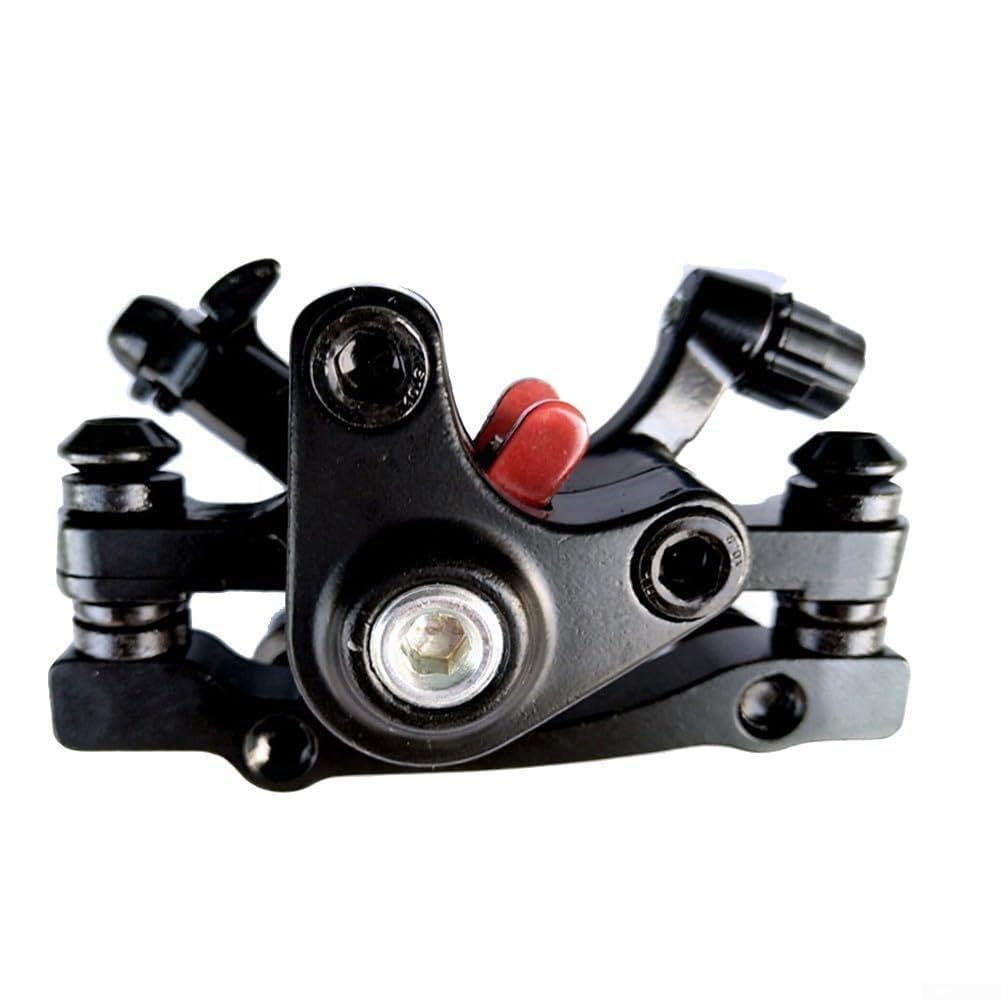 Bicycle Mechanical Disc Brake Caliper Set Aluminum Alloy Strong Braking Power Smooth Control Heat Dissipation Compatible with Mountain Road Folding Bikes Fits 160mm Front 180mm Rear(Front-F140-160)