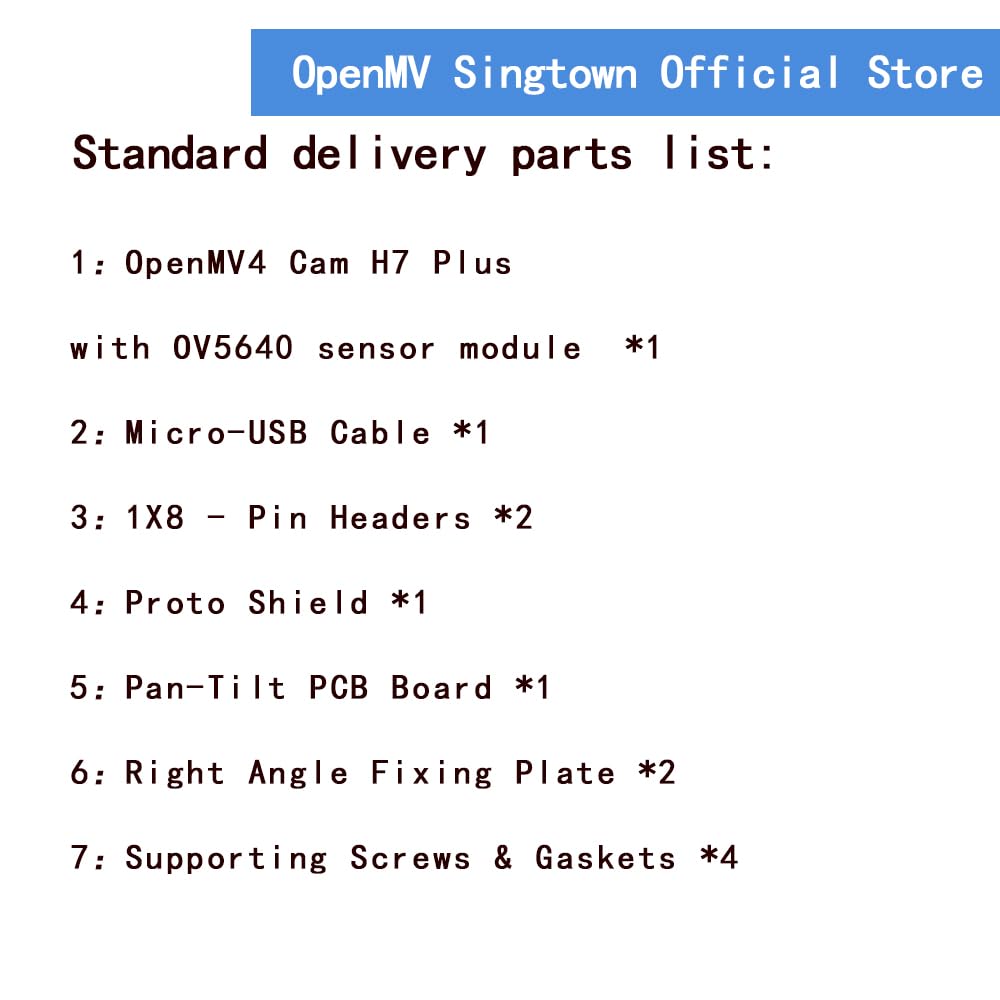 OpenMV SingTown CAM H7 Plus Genuine-5MP High Definition Image Processing Machine Learning Smart Camera Robotics OpenMV4 H7 Plus