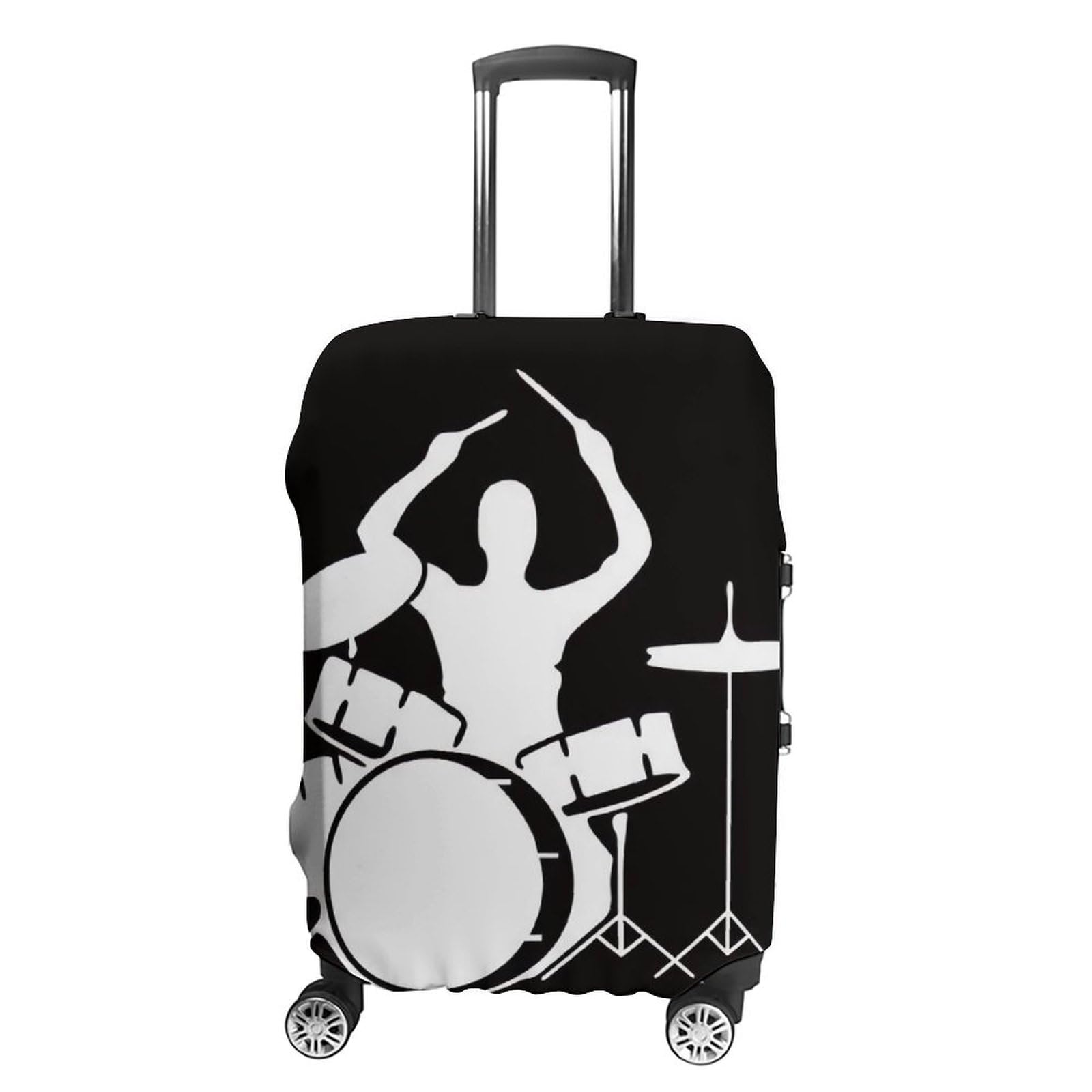 Valise de batteur housse lavable protection bagage voyage anti-rayures taille L - 8