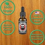 Cherry Tobacco Beard Oil - American-Made Nourishing Anti-Itch Dander Reducing, Mustache and Beard Care Conditioner (1 Oz) - Image 2