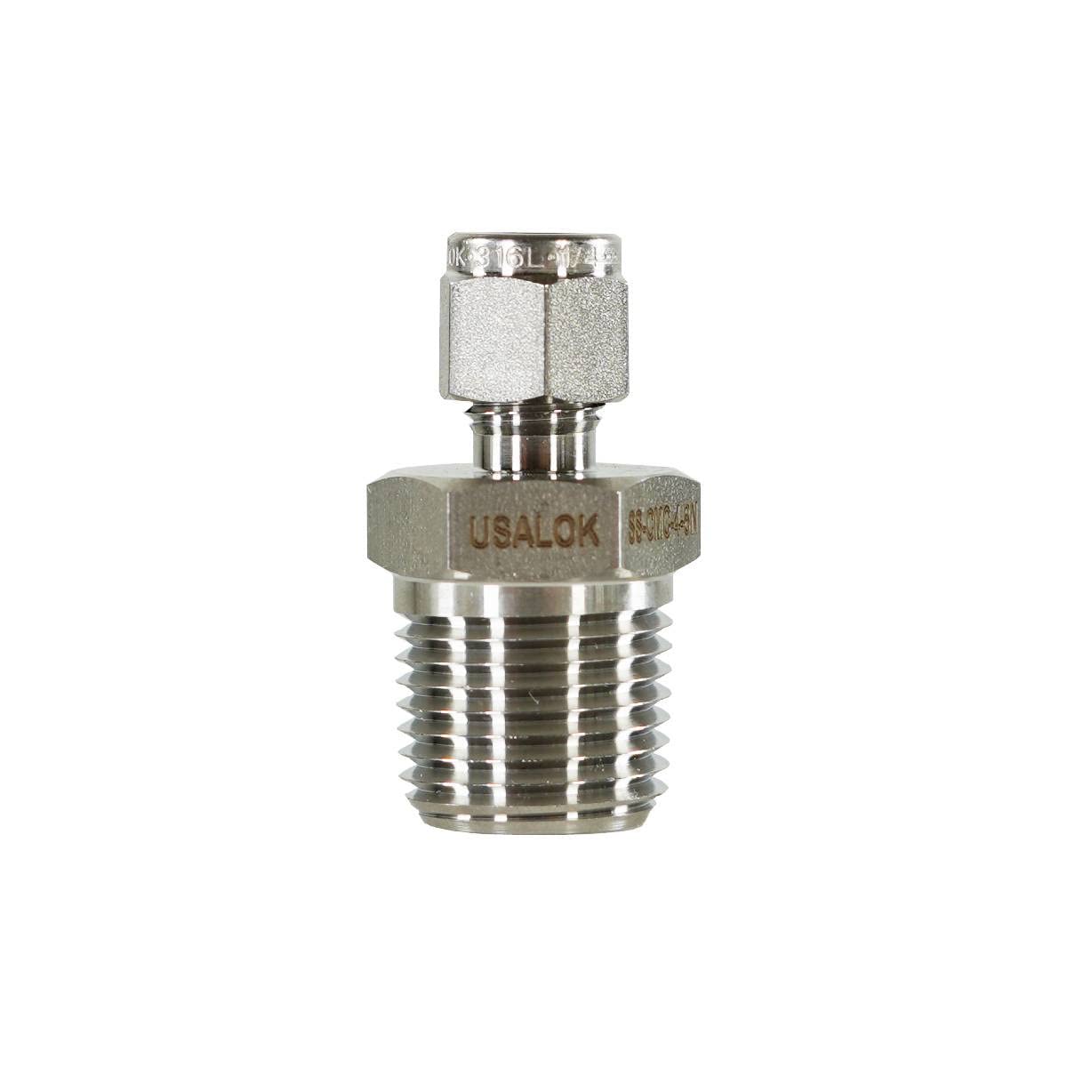 USALOK Compression Female Tube to MNPT Connector - USAlab