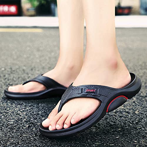 Summer Men's Casual Beach Flip Flops, Bathroom Anti-Slip Flip Flops.3