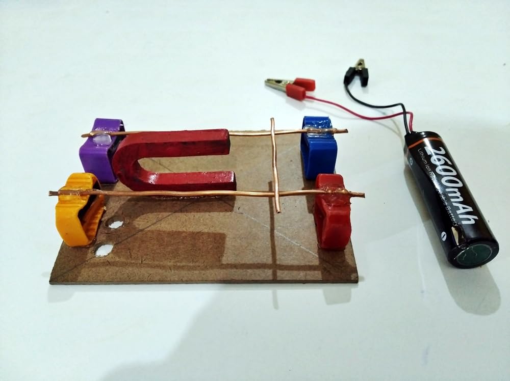 Force on current carrying conductor School Science working model Physics Project for science students Teaching aid