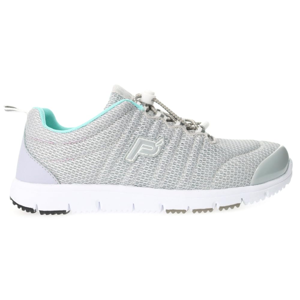 Propét Women's TravelWalker II Sneakers, Grey/Mint, 5.5 Medium US view 4