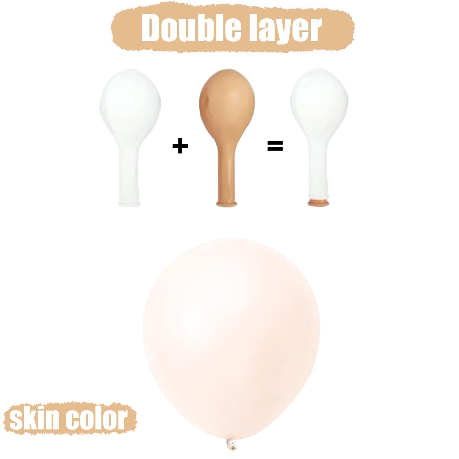 Balony w kolorze różowym, 60 opakowań, 30 cm, retro, różowy, podwójny, wypchany, beżowy balon, zakurzony róż i różowe złoto, zestaw balonów boho, dla dziewcząt, kobiet, na urodziny, wesele, baby