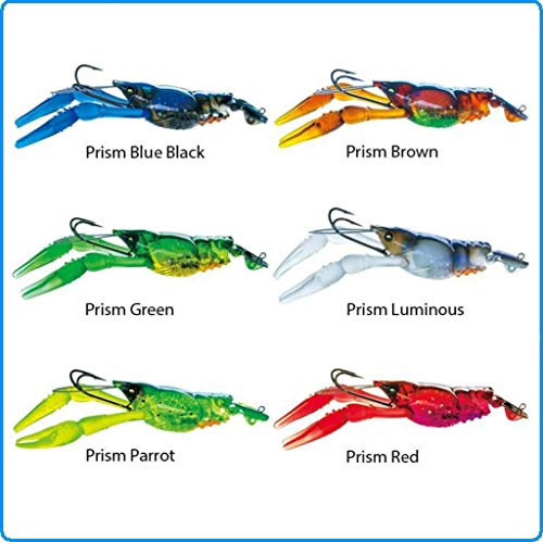 image for Yo-Zuri 3DB Crayfish Slow Sinking Lure, Prism Blue Black, 3-Inch