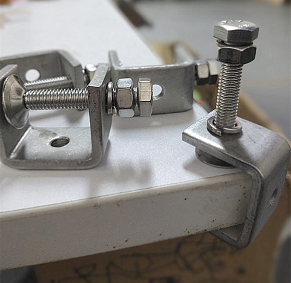 0-25 mm mini zaciski C ze stali nierdzewnej do montażu, 4 szt. wytrzymałych zacisków U do obróbki drewna, narzędzia zaciskowe tygrysie ze stabilnym szerokim otworem szczękowym i podkładkami ochronnymi
