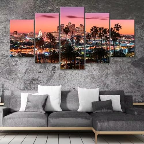 Décoration murale salon LA Los Angeles pour une ambiance loft urbain