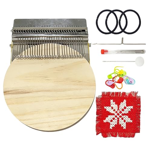 Kit tricot au métier pour débutants : créez des patchs pour jeans et vêtements