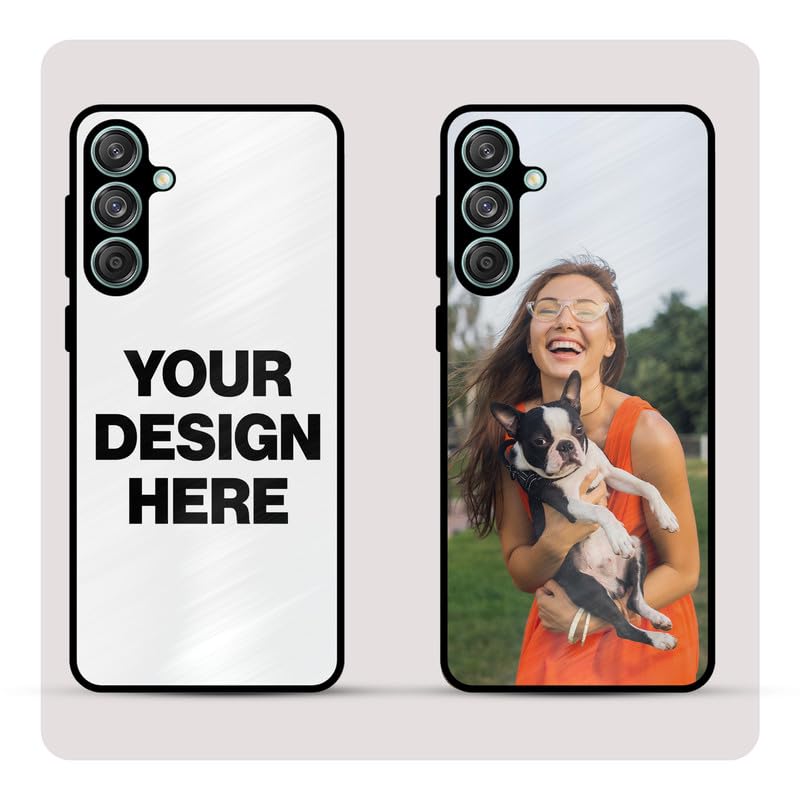 Image of Personalized Back Cover for Samsung Galaxy M55 5G | Custom Case with Name, Photo or Logo | PrintShield Hybrid with Soft TPU Grip & Scratch Protection