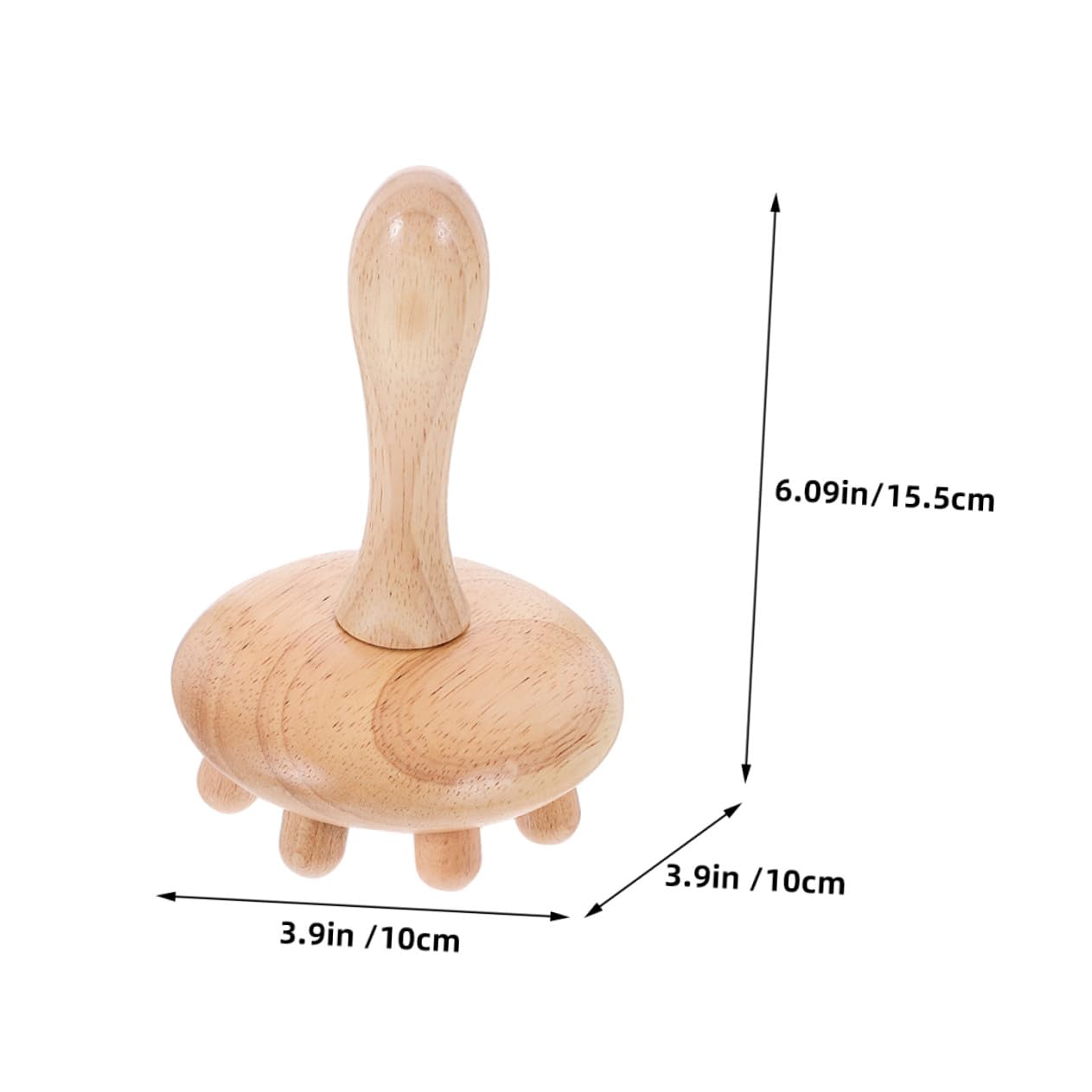ibasenice Peine de Masaje de Madera Peine de Dientes Anchos Ergonómico para Cuero Cabelludo 2 Piezas Masajeador de Cabeza sin Electricidad Estática, Adecuado para Bienestar y Relajación
