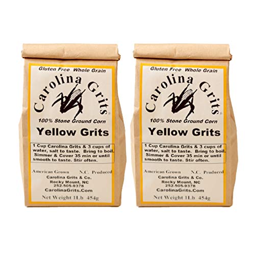 Carolina Grits Company Traditionally Stone Ground Carolina Yellow Grits, non-GMO,
