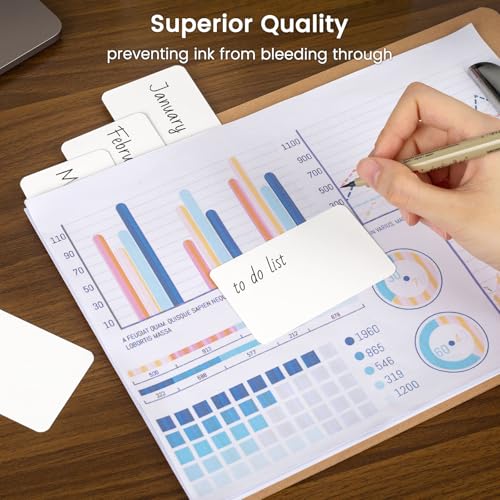 Koogel 600PCS White Blank Business Cards, 2.2 x 3.5 Inch, Small Blank Paper Double-Sided Cardstock for Message & Note Business Appreciation Study Flashcards Index Cards