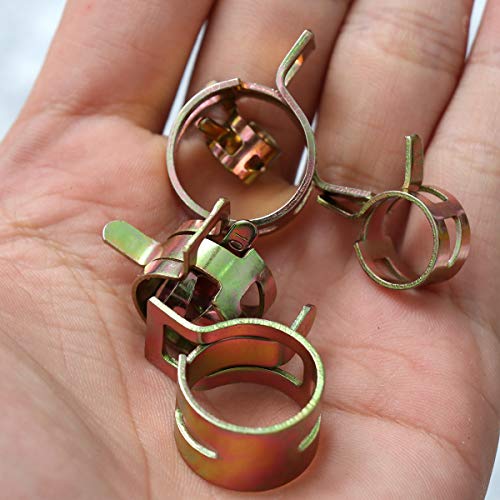 Winomo Spring Clips Fuel Hose Line Water Pipe Clamps Fasteners - 60Pcs #TOP2
