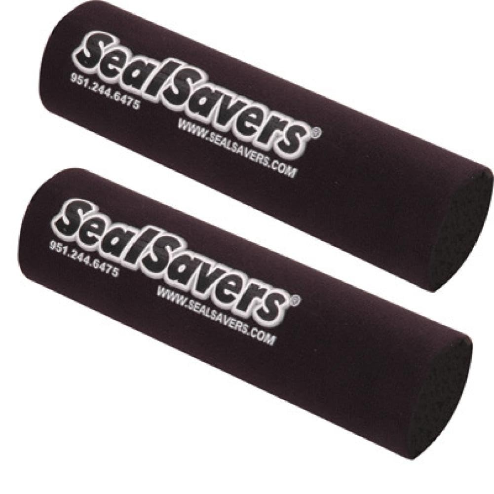 Seal Savers Fork Covers 44-50mm Fork Tube, Short Black for Honda CRF250R 2004-2018