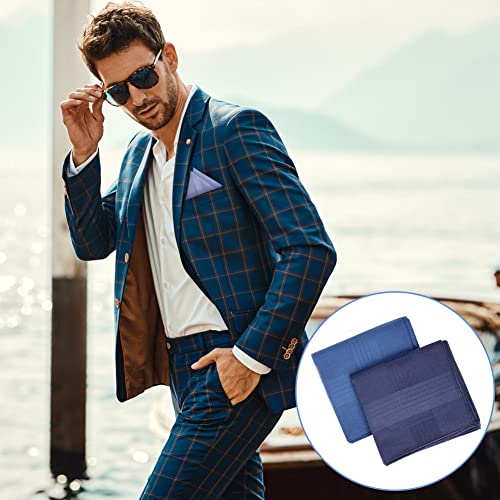 Aomig Stoff Taschentücher Herren, 12 Stück Baumwolle Herrentaschentücher Stofftaschentuch, Traditionelle Männertaschentücher Handkerchief, 40cm x 40cm