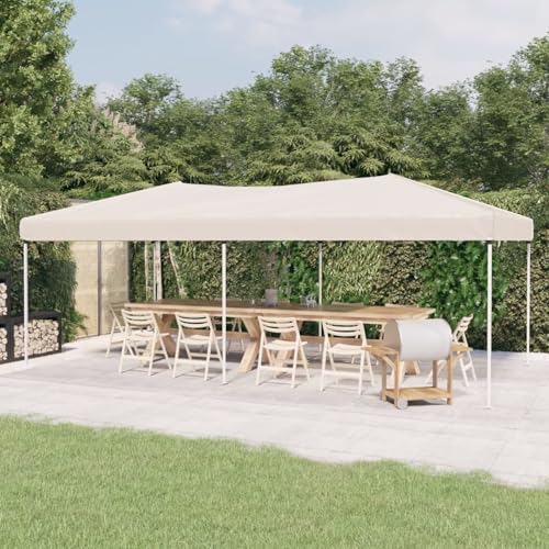 Gecheer Carpa para Fiestas Plegable Color Crema 3x6 m - Carpas para Exteriores Playa Gazebo Cenador Pabellón de Jardín para Camping,Fiestas,Exterior,Type 1