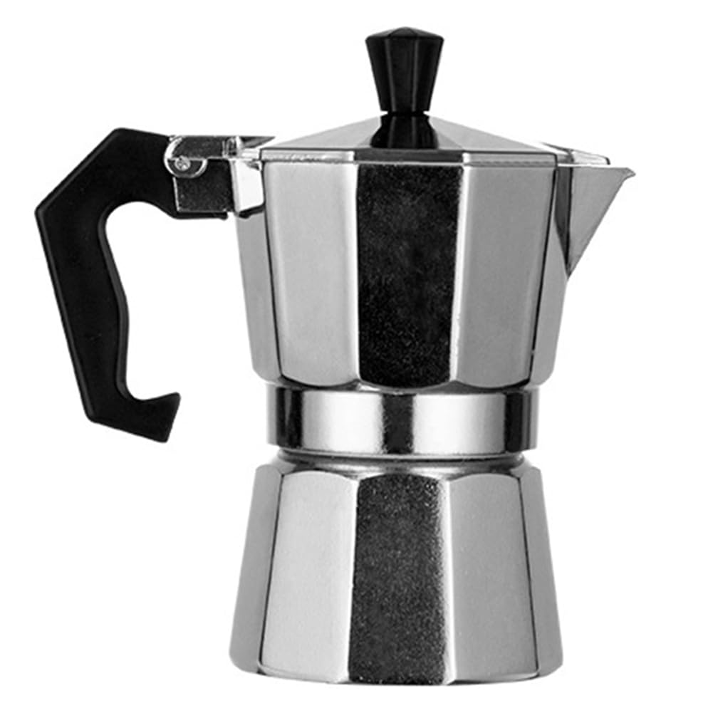 Hndhbfgrt Aluminum Moka Pot, Espresso Machine, Home Coffee Maker, Small Octagonal Coffee Maker for Use.