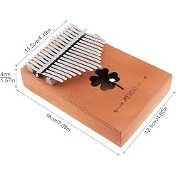 Mini Doigt Kalimba Pouce Piano 17 Touches Kalimba Mini Planche Unique Acajou trèfle Ton Trou Pouce Piano Clavier… - Les Beatles, Paul McCartney, John Lennon, RIngo Starr, George Harrison Mini Doigt Kalimba Pouce Piano 17 Touches Kalimba Mini Planche Unique Acajou trèfle Ton Trou Pouce Piano Clavier… – Image 2