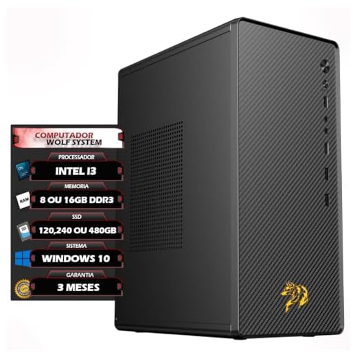 PC Desktop Intel Core i3 3ª Geração, 8GB ou 16GB RAM DDR3