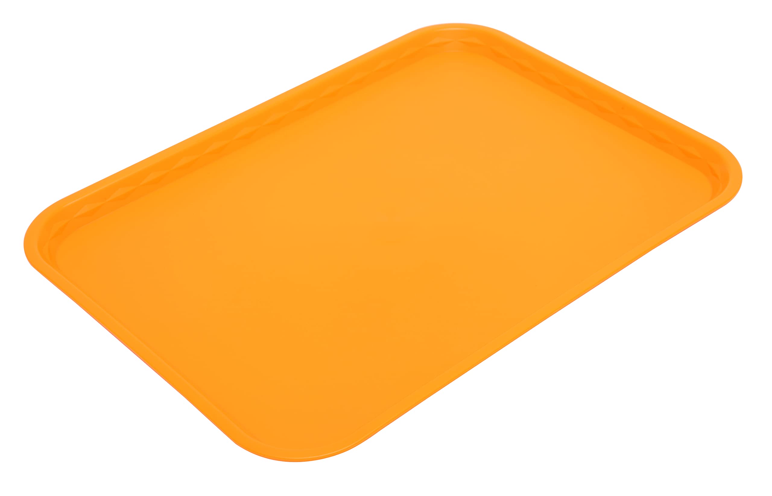 Harfield Flat Serving Tray 41x30cm Orange Polypropylene