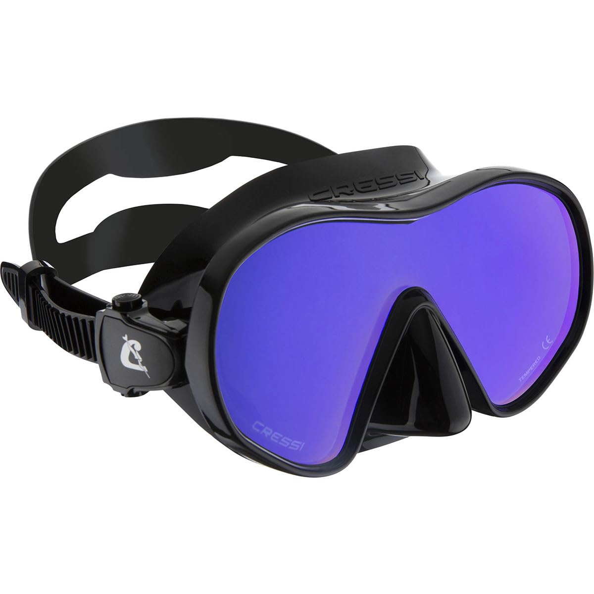 Cressi F-Dual Mask - Black/UV420 Yellow Lens