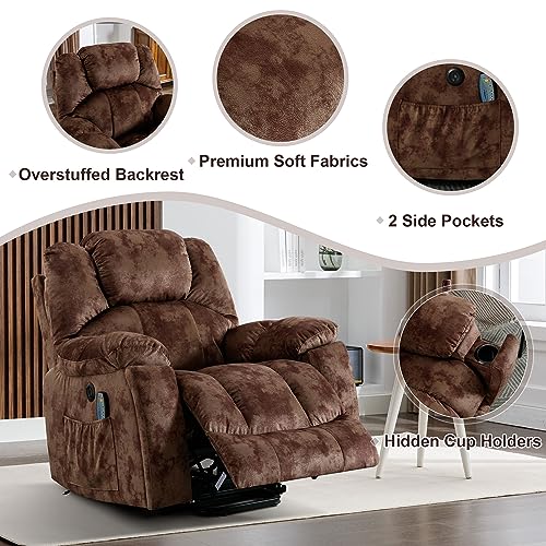 Sillón reclinable plegable marrón miniatura 4