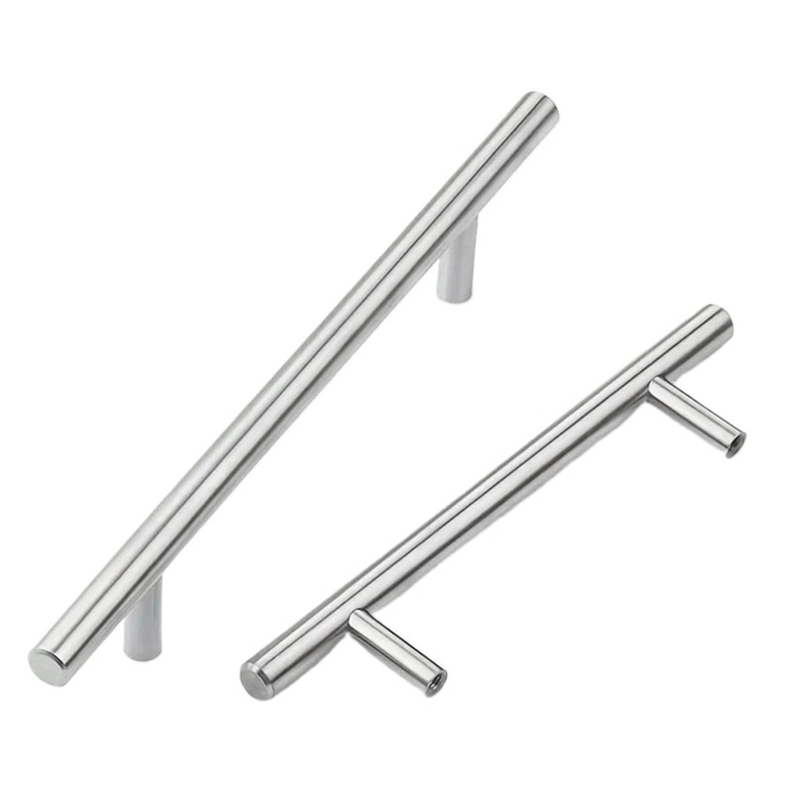 HUWOYG 12 Pcs Modern Stainless Steel Cabinet Pulls Arch Design Brushed Metal Furniture Drawer Pull Hardware Bar Handle for Cupboards Wardrobe(12Pack 192mm)