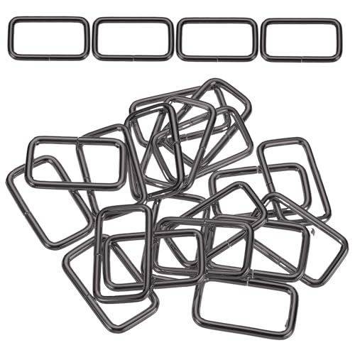 Sangle carrée et boucles rectangulaires métal pour ateliers couture et macramé DIY