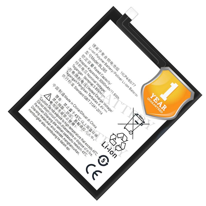 Image of Original BL265 Battery Compatible for Motorola Moto M (XT1662, XT1663) - (3000mAh) - 1 Year Warranty