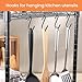ESFUN 18 Pack 4 inch Heavy Duty S Hooks Pan Pot Holder Rack Hooks S Shaped Hooks Hangers for Oval Ceiling Pot Rack Hanging Kitchenware Spoons Pans Pots Utensils Clothes Bags Towels Plants (Black)