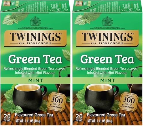 Image of TWININGS TEA, TEA,GREEN,MINT 20 BAG (Pack of 2)