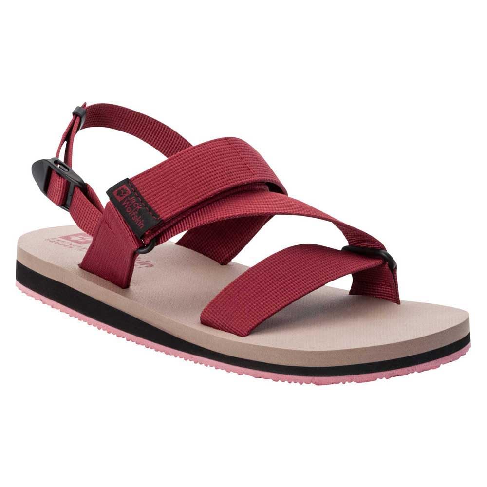 Jack Wolfskin Men's Urban Discover Belt Sandal M, Cayenne Red, 8.5 UK