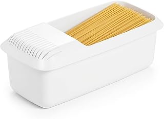 Microwave Pasta Cooker with Strainer Spaghetti Cooker Heat Resistant Vegetable and Pasta Steamer Food Container Easy to Us…