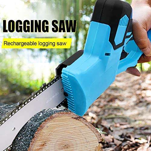 Mini Chainsaw Cordless Battery Operated, 8-Inch Electric Chainsaw Handheld Mini Pruning Shears Chainsaw for Tree Trimming Wood Cutting, Charger Included (1 Battery)