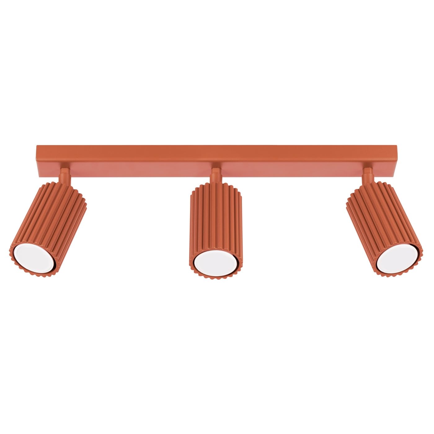 SOLLUX lighting Ceiling lamp KARBON 3L red Ochre