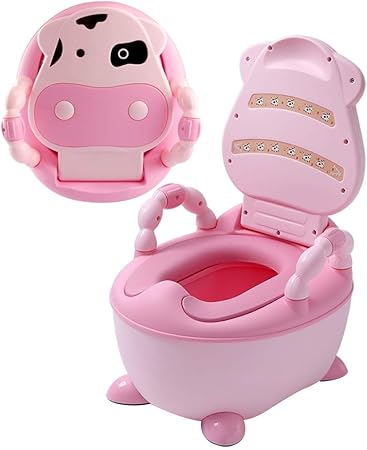 HONGFEISHANGMAO Potty Training & Step Stools,Seats Potty Seat for Toddlers Potty training toilet with lid for kids Potty Chair for Boys Girls Kids Toddler Convertible Potty Trainer Baby Toilet Training Comfortable Seat Portable Foldable Toilet Toddler