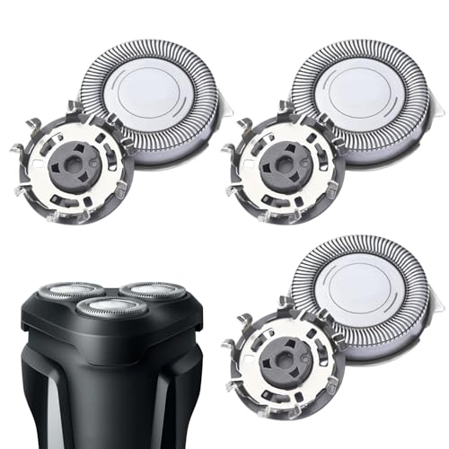Seefey SH30 Tete de Rasoir Compatible avec Philips Serie 5000,3000,2000,3 PCS Rasoir Tete,Star Wars,Aquatouch,Système Rotatif À 360°,Nettoyage Facile