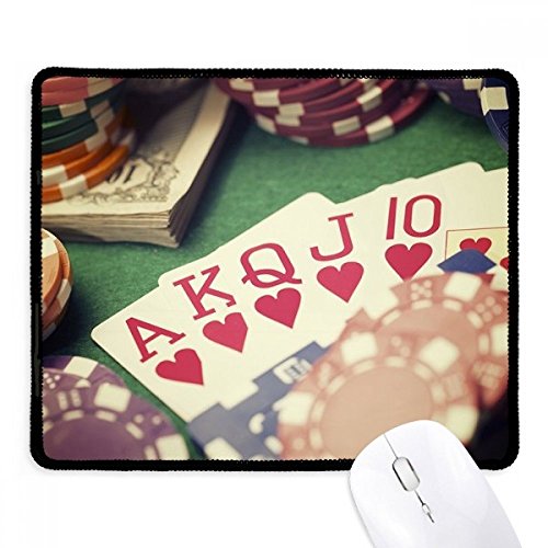Mousepad antideslizante de corazones negro con diseño de foto para juego