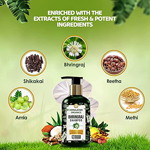 Himalayan-Organics-Bhringraj-Ayurvedic-Therapeutic-Shampoo-No-Parabens-And-Sulphate-Hair-Re-growth-And-Reduces-Hair-Fall-Promote-Healthy-And-Thick-Hair-300ml